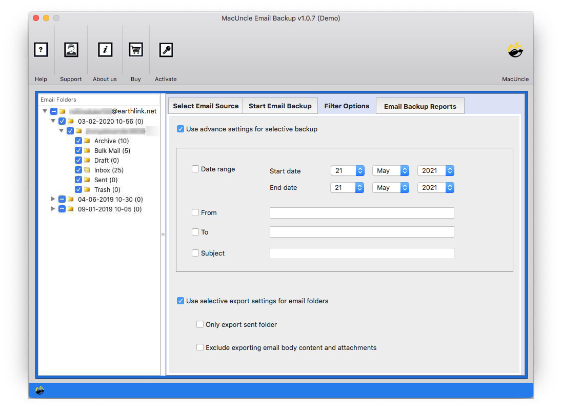 For Select Earthlink to Outlook Migration