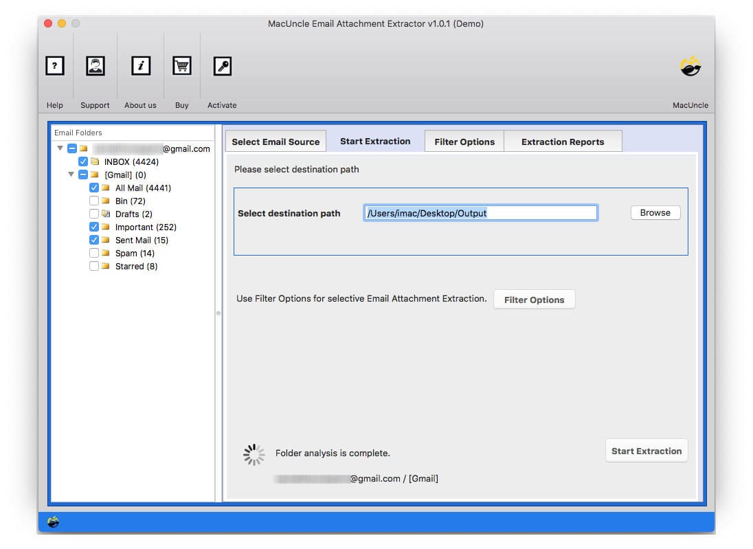 Set a location to save all attachments from outlook