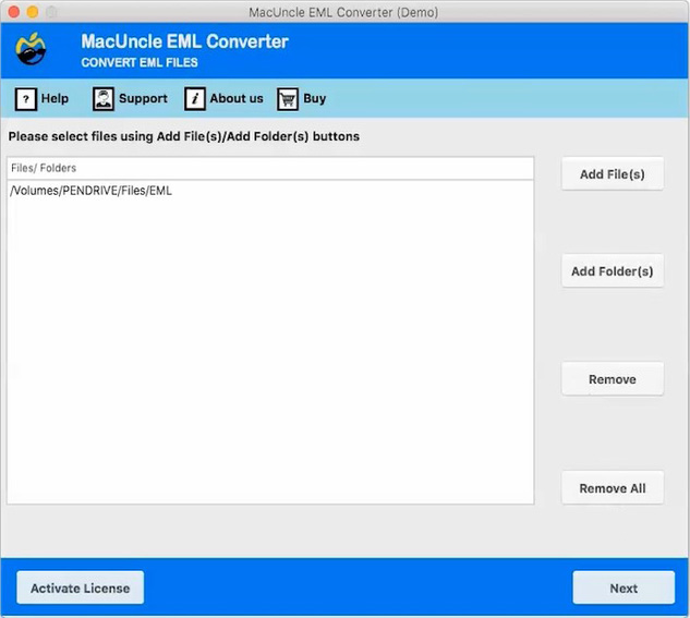 check the uploaded eml files