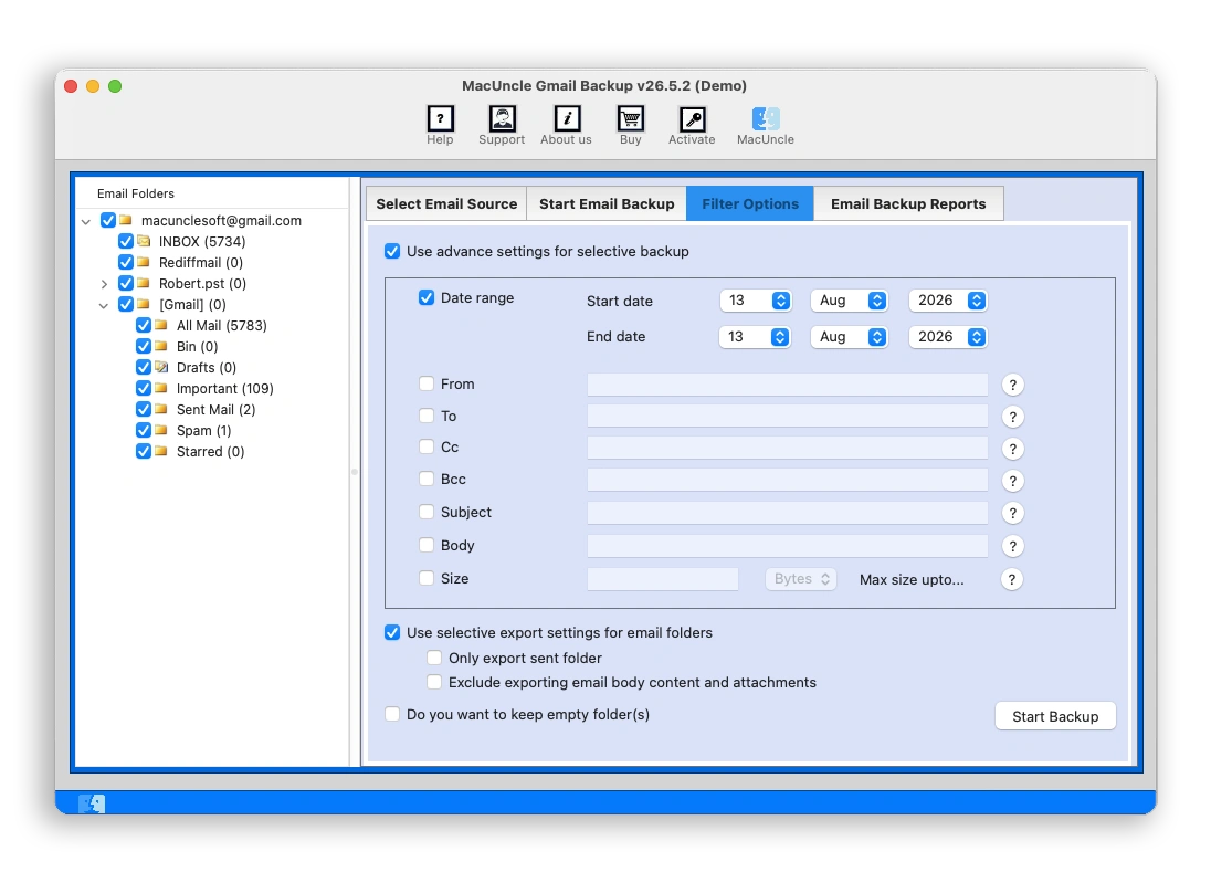 save gmail emails to hard drive
