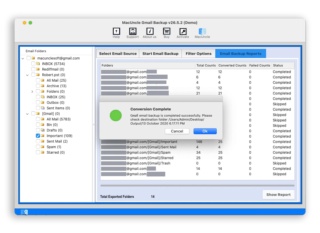 backup gmail emails