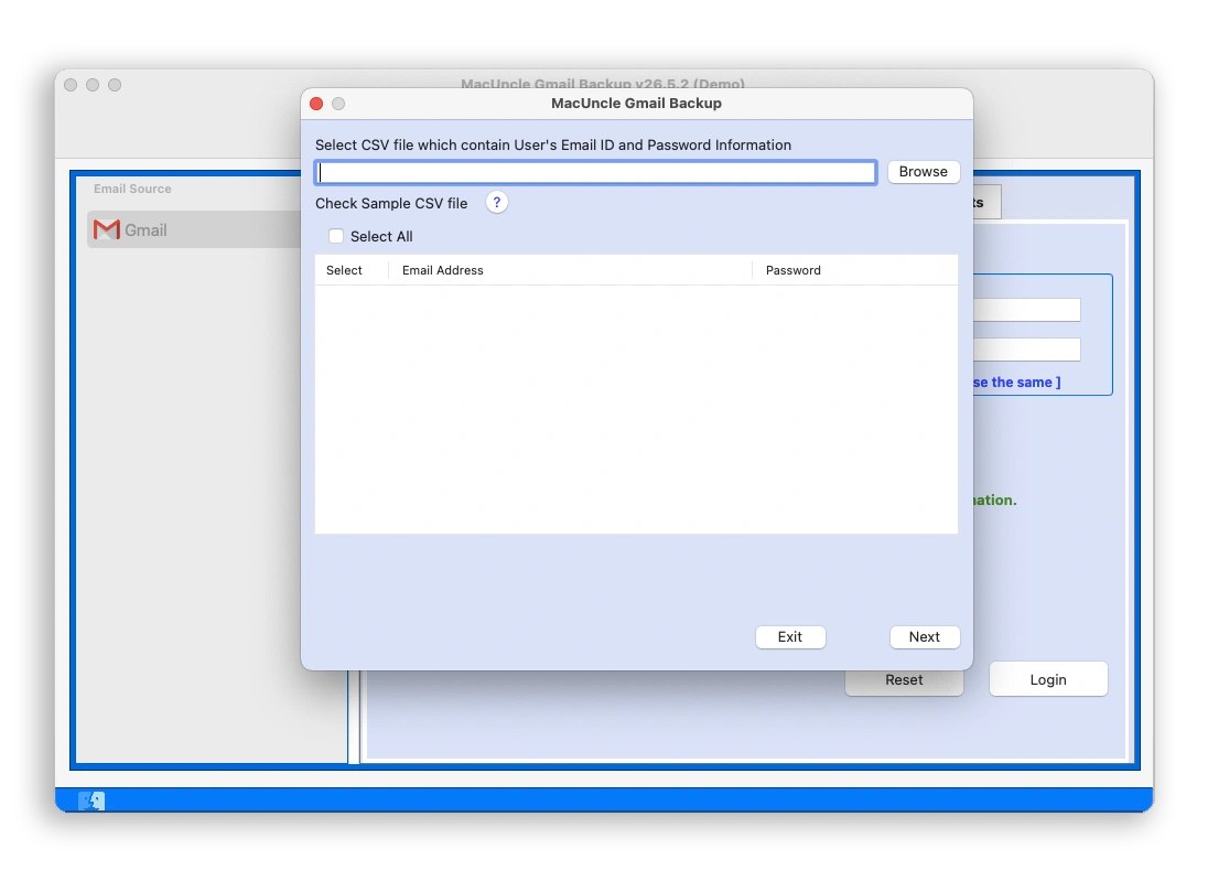 backup emails