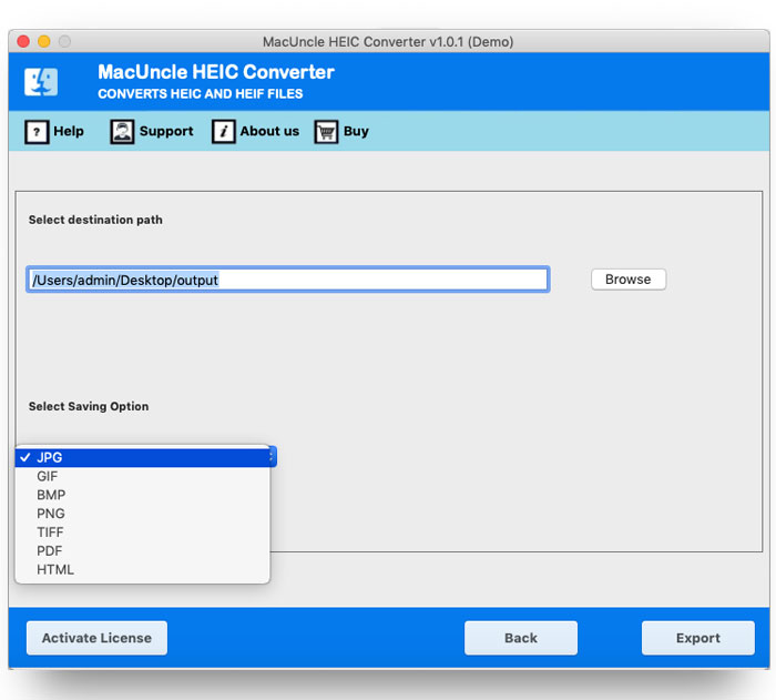 Choose a file format