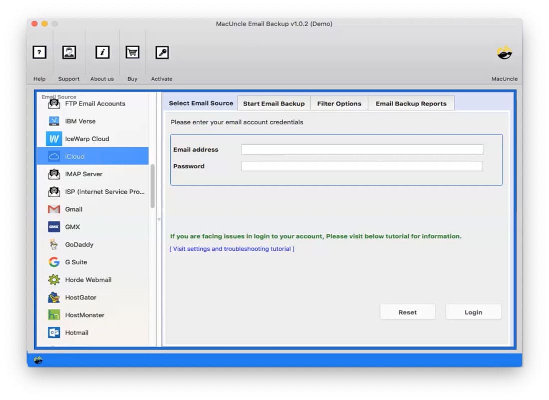 Use the MacUncle to print emails from iCloud