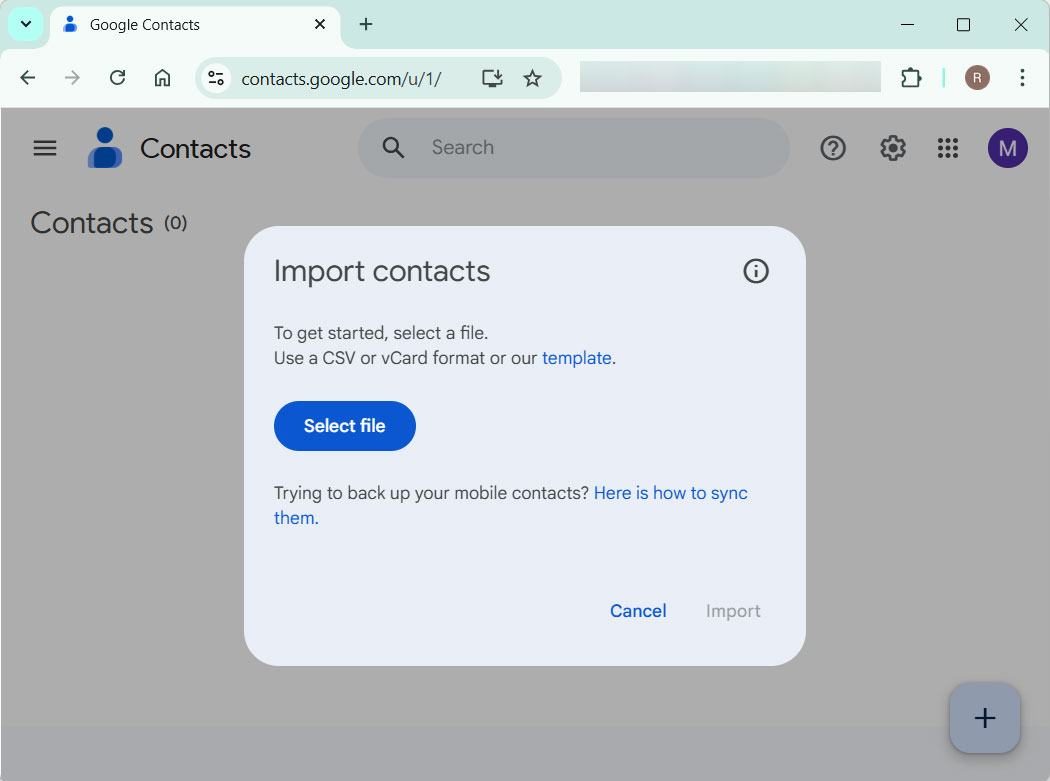 add the Yahoo contacts