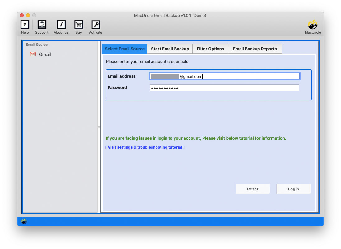 Import Gmail to Outlook for Mac using the mentioned tool