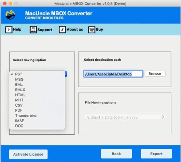 Pick Doc Format from the option