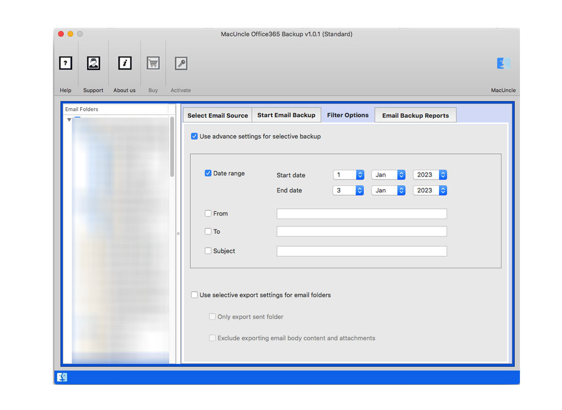 Use Filter option for selection conversion