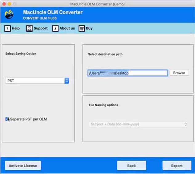 split separate pst file