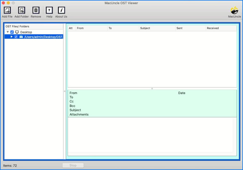 Open Outlook OST File on Mac OS using MacUncle