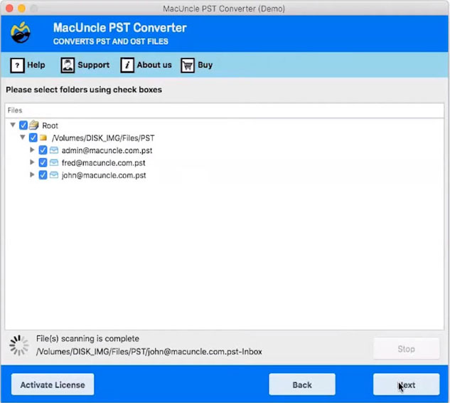 select folder