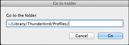 Thunderbird profile folder