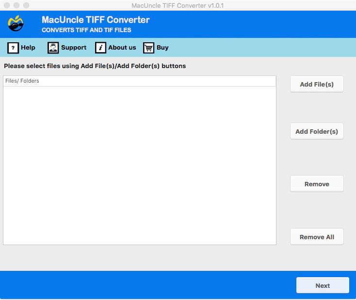 Convert TIFF to JPG on Mac using MacUncle