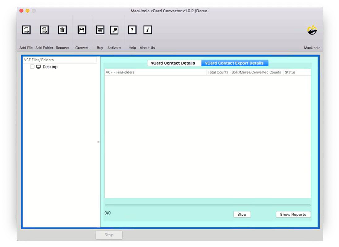 Use the MacUncle to Convert VCF to DOC File